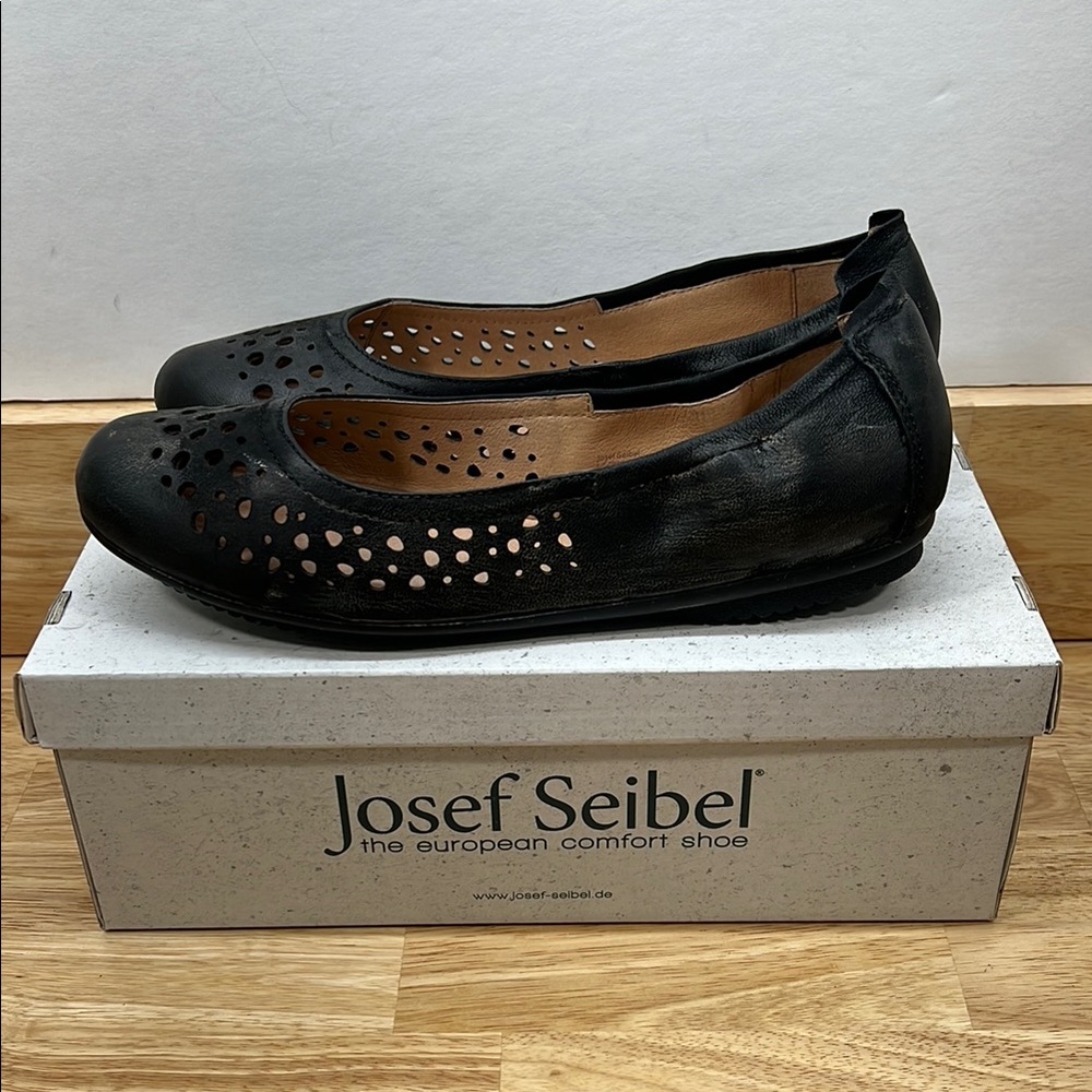 Josef Seibel 39,‎ 8 Black Nesty Oil Pippa 29 Women's Shoes